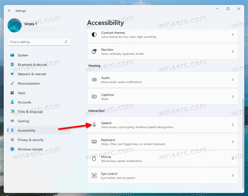 Settings > Accessibility > Speech