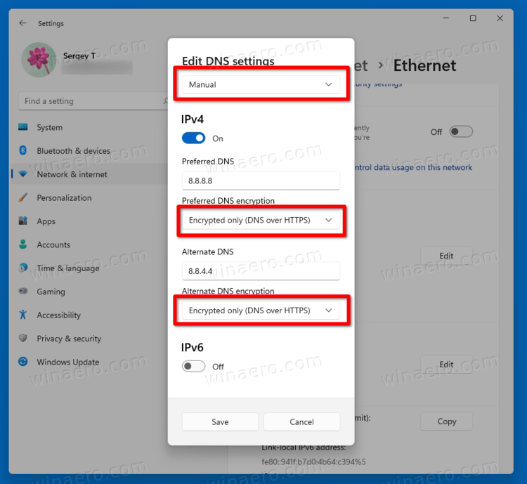 Enable DNS Over HTTPS In Windows 11