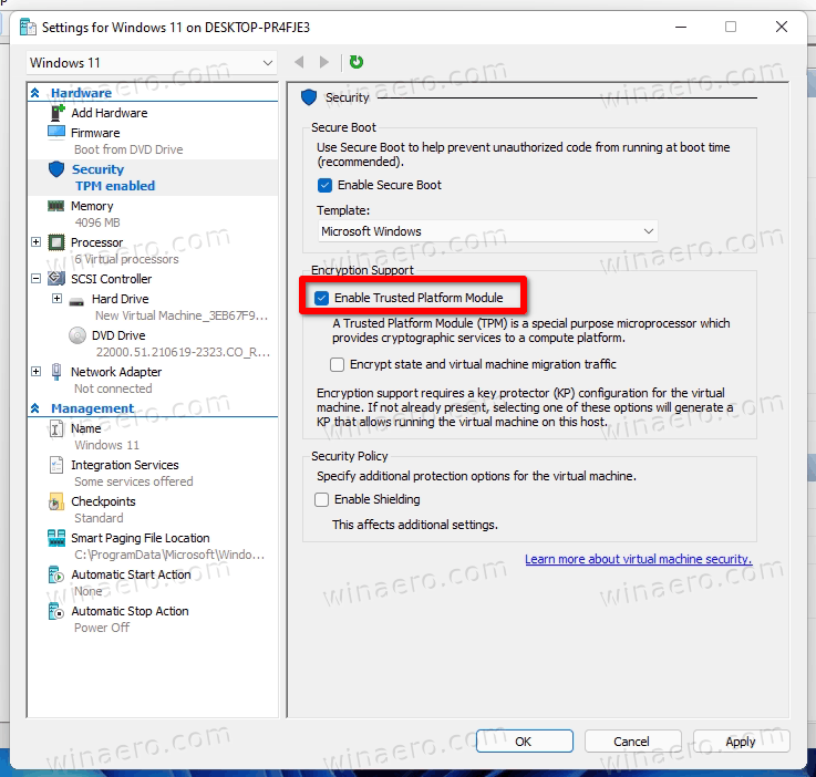 Enable Tpm In Hyperv