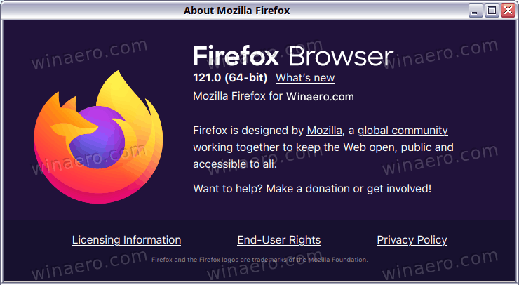 Firefox 121