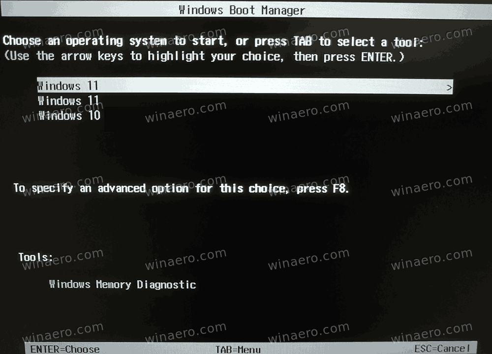 Legacy Boot Menu In Windows 11