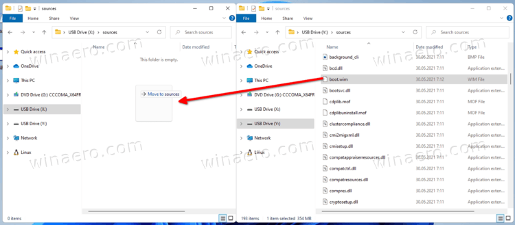 Move Boot Wim File