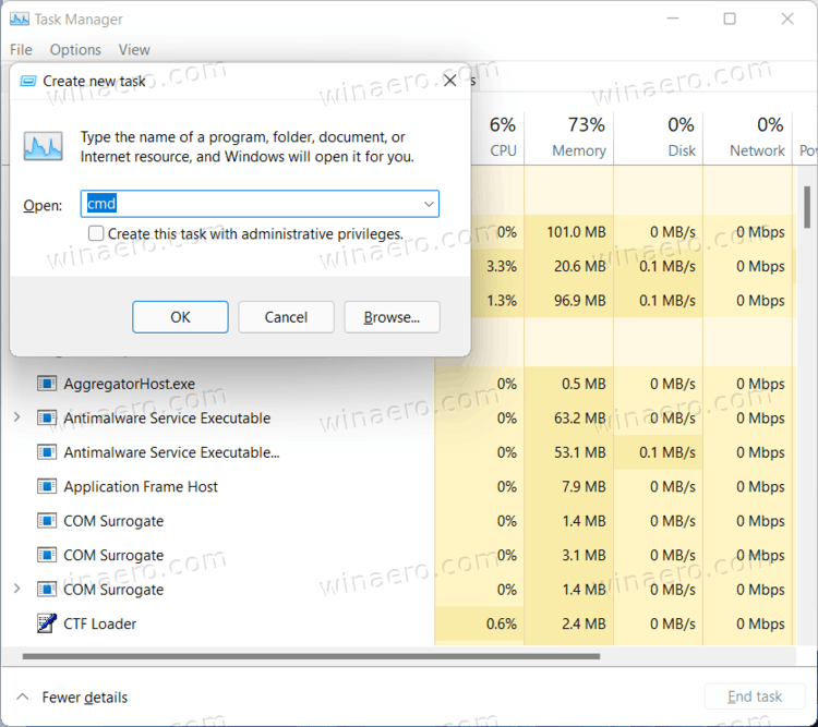 Open Cmd From Task Manager