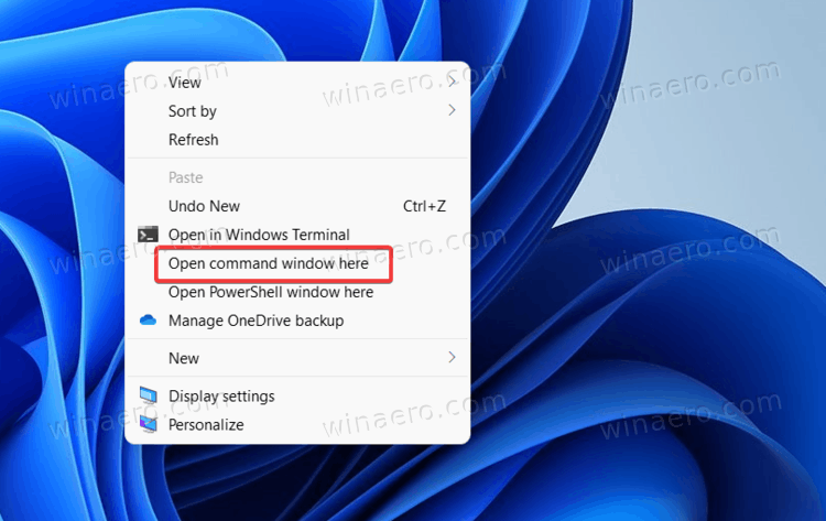 Open Command Window From Context Menu