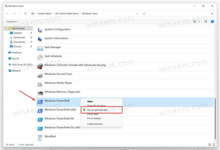 Open PowerShell As Administrator From Windows Tools