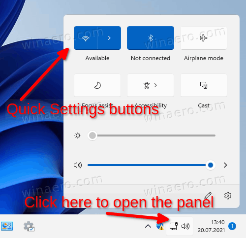 Open Quick Settings