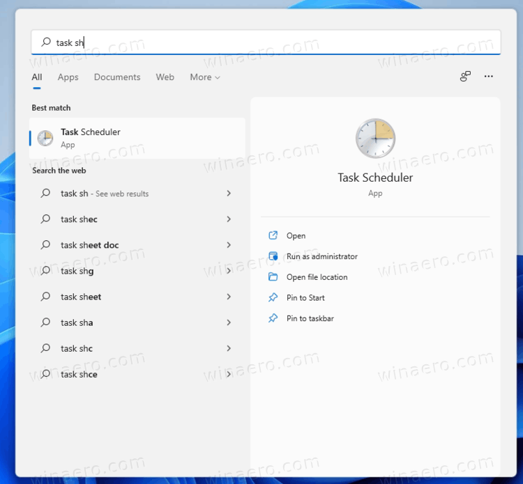 Open Task Scheduler In Windows 11