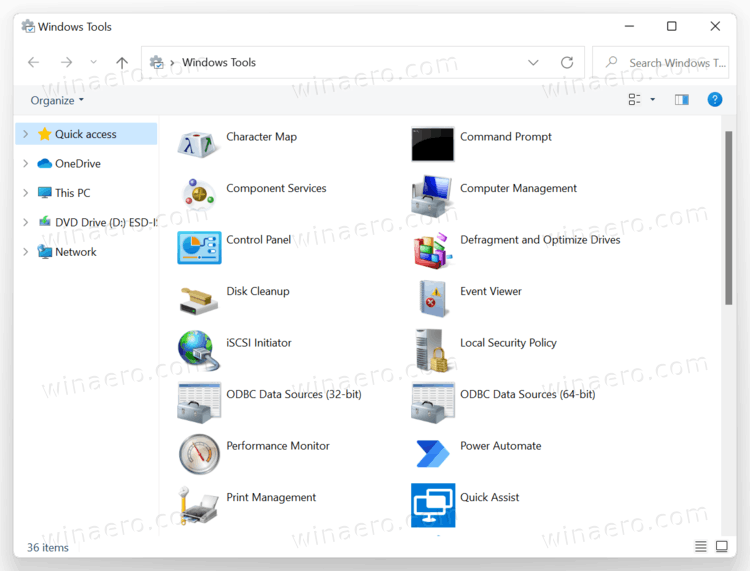 Open Windows Tools In Windows 11