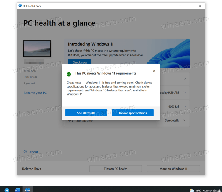 PC Is Compatible With Windows 11