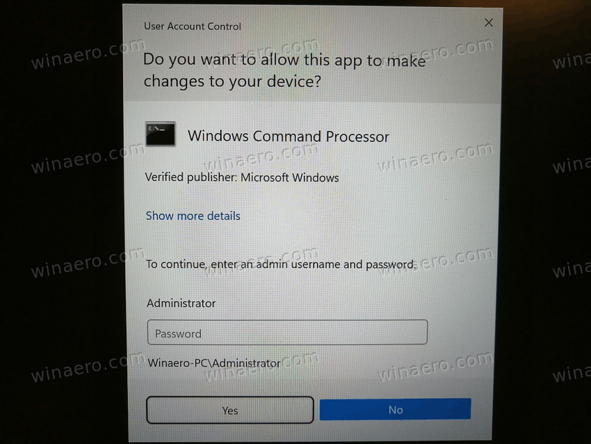 Press Yes To Run The Command Prompt