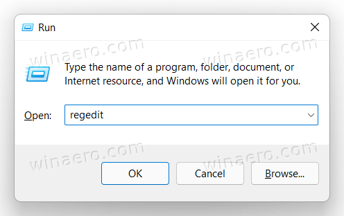 Run Regedit