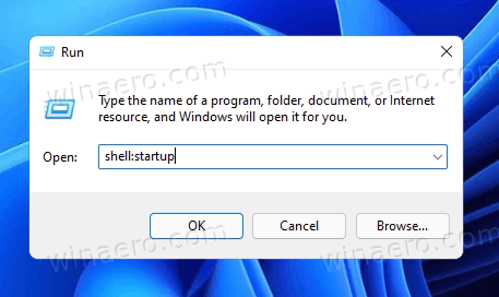 Shell Startup In Run Dialog