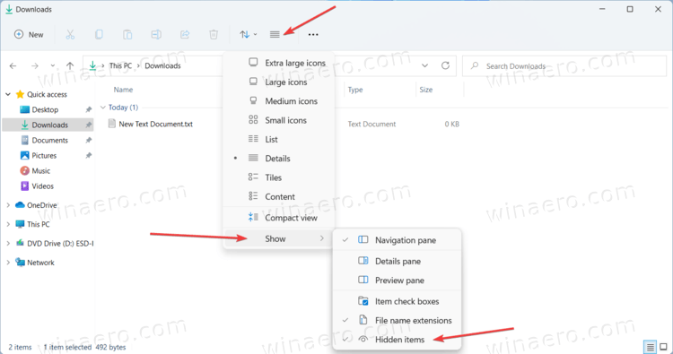 Show Hidden Files In Windows 11