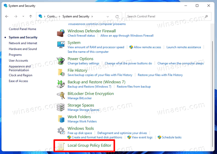 Windows 11 Add Local Group Group Policy To Control Panel
