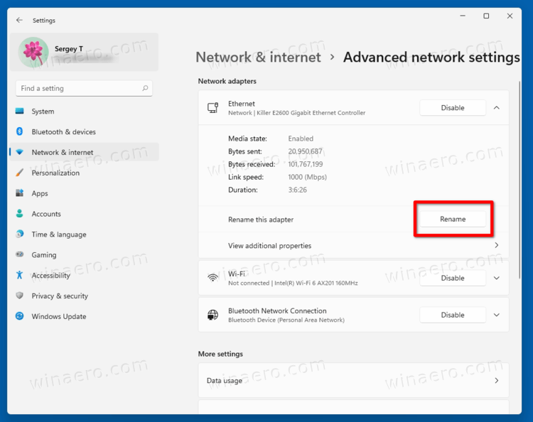 Windows 11 Rename Network Adapter