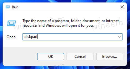 Windows 11 Run Diskpart