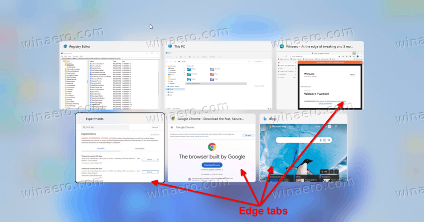 Windows 11 Shows Edge Tabs In Alt Tab By Default