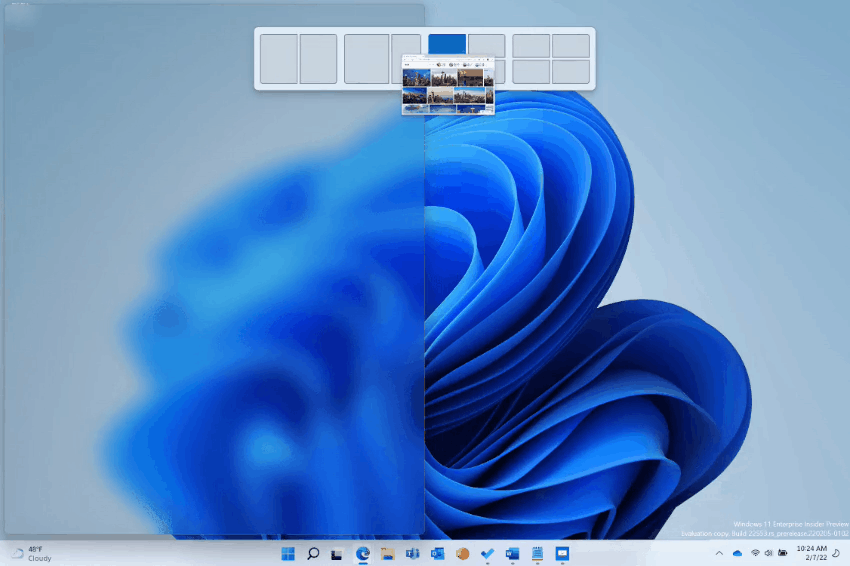 Windows 11 Snap Layouts 2