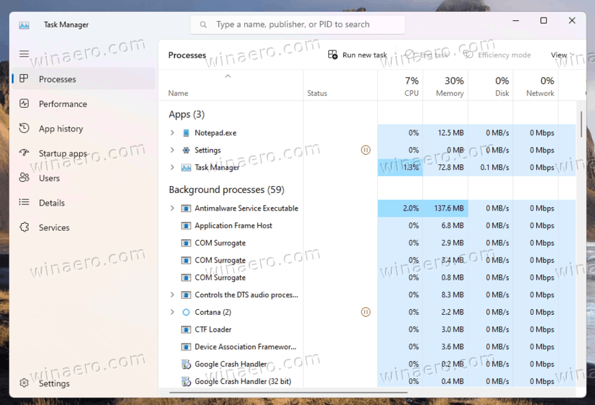 Windows 11 Task Manager