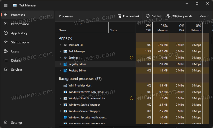 Windows 11 Task Manager