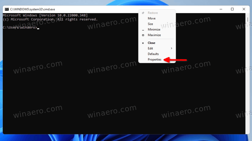 Legacy Console Host in Windows 11