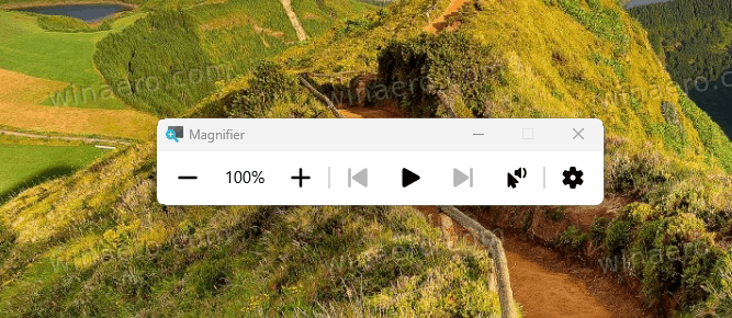 Windows Magnifier Running On Desktop
