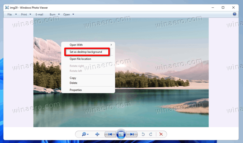 Windows Photo Viewer Method